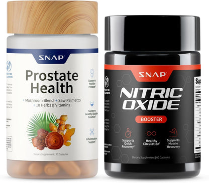 Prostate Health & Nitric Oxide Supplement Bundle for Men